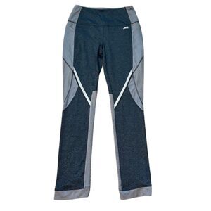 AVIA Athletic Yoga Workout Exercise Grey Women Leggings Stretch 2 Pockets MEDIUM